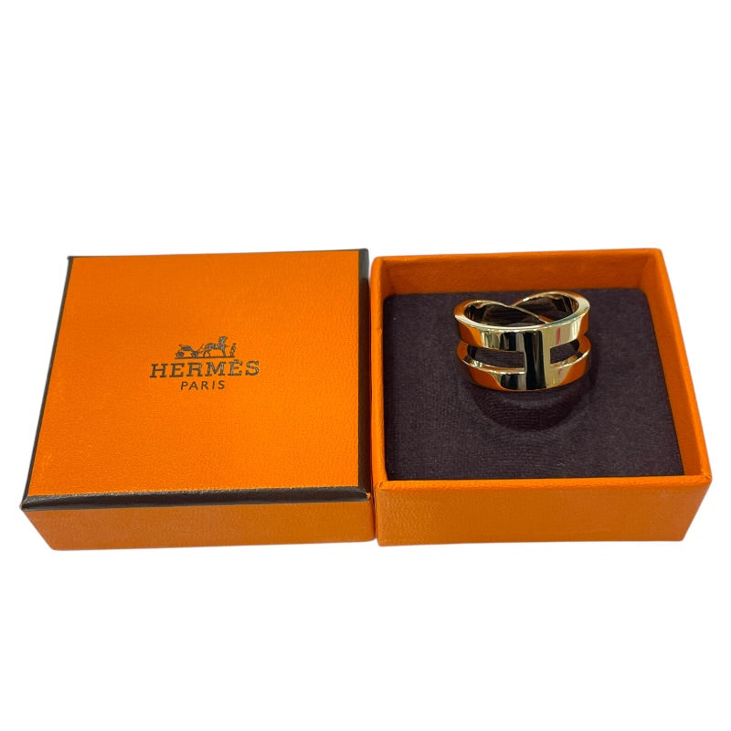 エルメス HERMES リュバンスカーフリング ゴールド メタル ユニ
