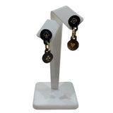 エルメス HERMES フェット・ヴォ・ジュ・ピアス ブラック バッファローホーン アクセサリー