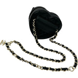 シャネル CHANEL ハートシェイプ ベルトバッグ AP2787 31番台 ブラック/ゴールド金具 ラムスキン レディース ウエストバッグ
