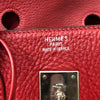 エルメス HERMES バーキン35 □G刻 ヴァーミリオン シルバー金具 フィヨルド レディース ハンドバッグ