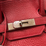 エルメス HERMES バーキン35 □G刻 ヴァーミリオン シルバー金具 フィヨルド レディース ハンドバッグ
