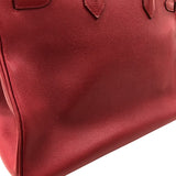 エルメス HERMES バーキン35 □C刻 ルージュヴィフ ゴールド金具 クシュベル レディース ハンドバッグ