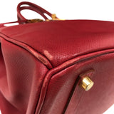 エルメス HERMES バーキン35 □C刻 ルージュヴィフ ゴールド金具 クシュベル レディース ハンドバッグ