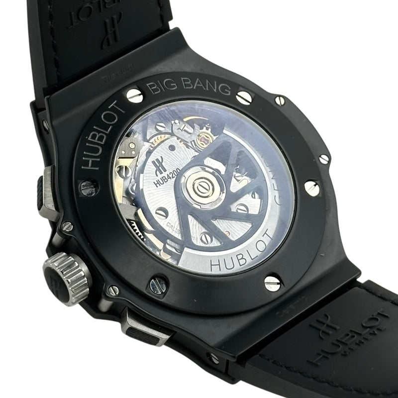 ウブロ HUBLOT 時計 ビッグバン アエロバン ブラックマジック 311.CI.1170.RX メンズ ブランド 自動巻き AT チタン セラミック ラバー  スケルトン 【中古】 ウブロ HUBLOT ビッグバン アエロバン ブラックマジック 311.CI.1170