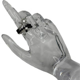 シャネル CHANEL コメットダイヤリング ホワイトゴールド Au750/ダイヤモンド/ブラックスピネル ジュエリー