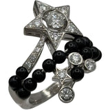 シャネル CHANEL コメットダイヤリング ホワイトゴールド Au750/ダイヤモンド/ブラックスピネル ジュエリー