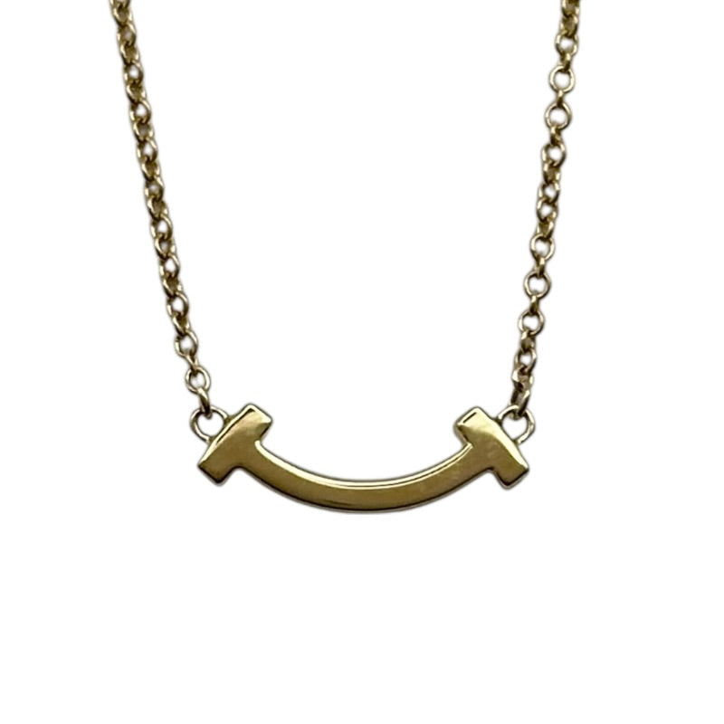 ティファニー TIFFANY＆CO Tスマイルダイヤネックレスミニ ゴールド