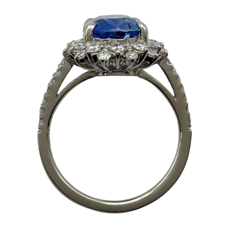 サファイア非加熱リング プラチナ Pt900 ジュエリー | 中古ブランド