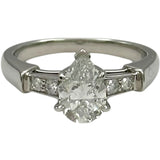 ハリーウィンストン HARRY WINSTON ペアシェイプトリストリング プラチナ Pt950/ダイヤモンド　 ジュエリー