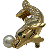 カルティエ Cartier オルフィーブローチ ゴールド 750/パール/ダイヤモンド ジュエリー
