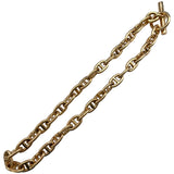 エルメス HERMES シェーヌダンクルネックレスMM36コマ ピンクゴールド Au750 ジュエリー