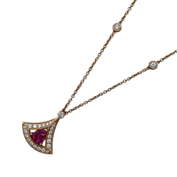 ブルガリ BVLGARI ディーバドリームネックレス ピンクゴールド Au750