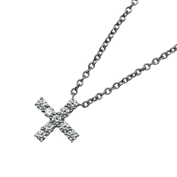 HARRY WINSTON ダイヤ クロスネックレス ハリーウィンストン HARRY WINSTON ミニクロスダイヤネックレス