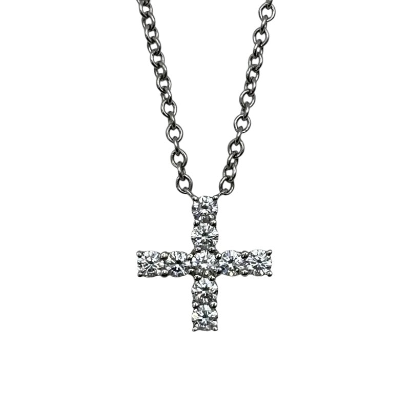 ハリーウィンストン HARRY WINSTON ミニクロスダイヤネックレス