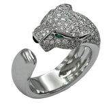 カルティエ Cartier パンテールドゥカルティエリングミディアム ホワイトゴールド 750 ダイヤモンド ジュエリー