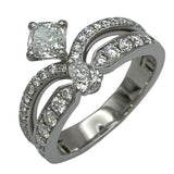 ショーメ CHAUMET ジョセフィーヌ エクラフローラルリング プラチナ Pt950 ダイヤモンド ジュエリー