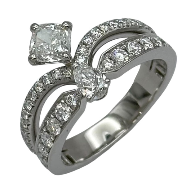 ショーメ CHAUMET ジョセフィーヌ エクラフローラルリング プラチナ