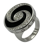 ブルガリ BVLGARI アレグラオプティカルリング ホワイトゴールド/ステンレススチール K18SS オニキス ジュエリー