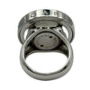 ブルガリ BVLGARI アレグラオプティカルリング ホワイトゴールド/ステンレススチール K18SS オニキス ジュエリー