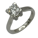 ハリーウィンストン HARRY WINSTON HWロゴマイクロパヴェダイヤリング プラチナ Pt950 ダイヤモンド ジュエリー