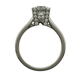 ハリーウィンストン HARRY WINSTON HWロゴマイクロパヴェダイヤリング プラチナ Pt950 ダイヤモンド ジュエリー