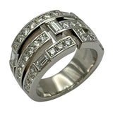 ハリーウィンストン HARRY WINSTON トラフィックアクセント3ロウダイヤリング プラチナ Pt950 ダイヤモンド ジュエリー