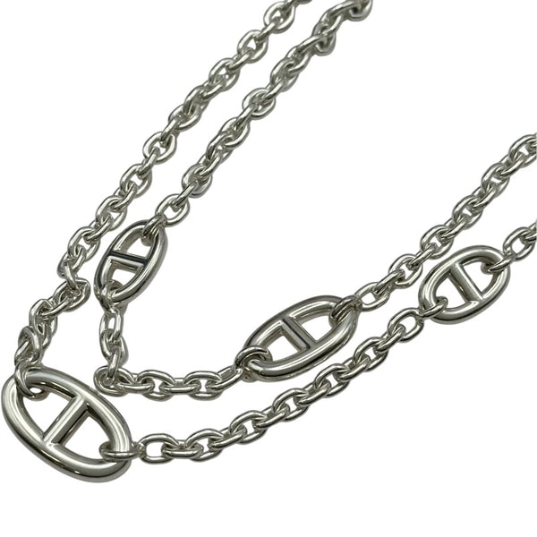 エルメス　Ag925トップ エルメス HERMES シェーヌダンクルファランドールネックレス シルバー