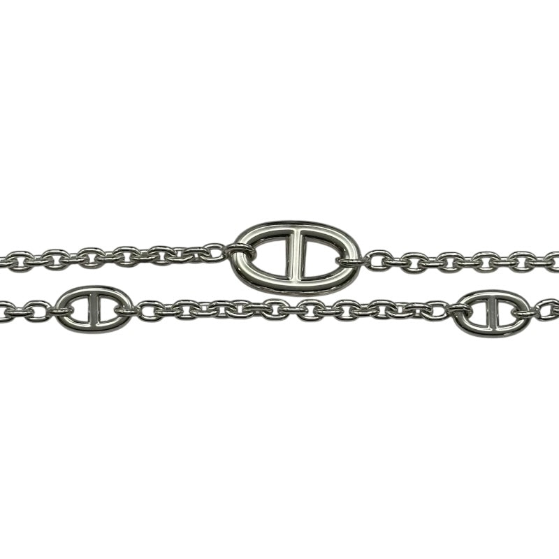 エルメス HERMES シェーヌダンクルファランドールネックレス シルバー