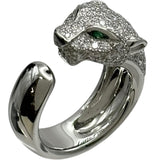 カルティエ Cartier パンテールドゥカルティエリング ホワイトゴールド 750/エメラルド/オニキス/ダイヤモンド ジュエリー