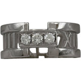 ティファニー TIFFANY＆CO オープンアトラス3Pダイヤリング ホワイトゴールド 750 ダイヤモンド ジュエリー