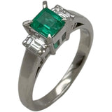 タサキ TASAKI リング プラチナ Pt900 エメラルド ジュエリー