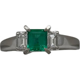 タサキ TASAKI リング プラチナ Pt900 エメラルド ジュエリー