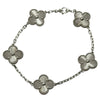 ヴァンクリーフ＆アーペル Van Cleef & Arpels ヴィンテージアルハンブラギョーシェ5Pブレス ホワイトゴールド Au750 ジュエリー