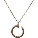 カルティエ Cartier ジュスト アン クル ネックレス ピンクゴールド Au750 ダイヤモンド ジュエリー