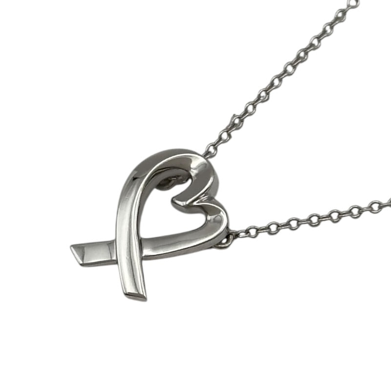 ティファニー　ネックレス　美品 ティファニー TIFFANY＆CO ラビングハートネックレス プラチナ Pt950