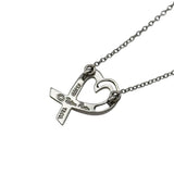 ティファニー TIFFANY＆CO ラビングハートネックレス プラチナ Pt950 ジュエリー