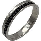 ブシュロン BOUCHERON キャトル ブラックリング ハーフ ホワイトゴールド Au750 ジュエリー