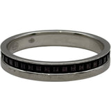 ブシュロン BOUCHERON キャトル ブラックリング ハーフ ホワイトゴールド Au750 ジュエリー