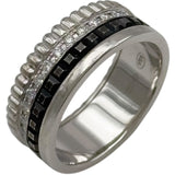 ブシュロン BOUCHERON キャトル ダイヤ ブラックリング スモール ホワイトゴールド Au750/ブラックPVD ダイヤモンド ジュエリー