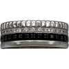 ブシュロン BOUCHERON キャトル ダイヤ ブラックリング スモール ホワイトゴールド Au750/ブラックPVD ダイヤモンド ジュエリー