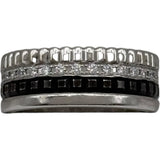 ブシュロン BOUCHERON キャトル ダイヤ ブラックリング スモール ホワイトゴールド Au750/ブラックPVD ダイヤモンド ジュエリー