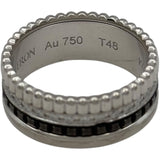 ブシュロン BOUCHERON キャトル ダイヤ ブラックリング スモール ホワイトゴールド Au750/ブラックPVD ダイヤモンド ジュエリー