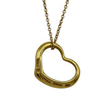 ティファニー TIFFANY＆CO オープンハートネックレス ゴールド 18K ジュエリー