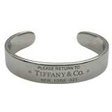 ティファニー TIFFANY＆CO リターントゥナローバングル シルバー SV925 ダイヤモンド ジュエリー