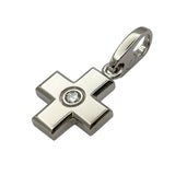 カルティエ Cartier クロス1Pダイヤチャーム ホワイトゴールド 750 ジュエリー