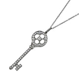 ティファニー TIFFANY＆CO クローバーキーネックレス ホワイトゴールド/プラチナ 750/Pt950 ジュエリー