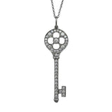 ティファニー TIFFANY＆CO クローバーキーネックレス ホワイトゴールド/プラチナ 750/Pt950 ジュエリー