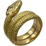 カルティエ Cartier スネークリング ゴールド 750/エメラルド ジュエリー