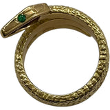 カルティエ Cartier スネークリング ゴールド 750/エメラルド ジュエリー