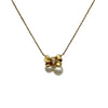 タサキ TASAKI パールリボンネックレス ゴールド K18 ダイヤモンド ジュエリー